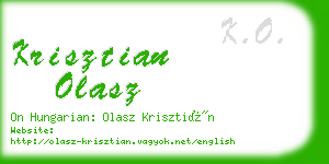 krisztian olasz business card